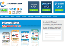 Tablet Screenshot of facturamelo.com